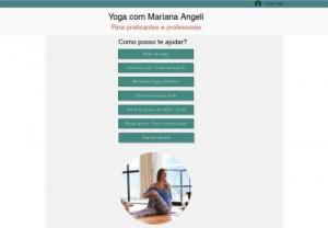 Yoga with Mariana Angeli - Private or group yoga classes. Online or in person (in this case in Salvador - condominiums, beaches, companies, parks or domicile)