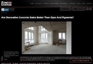 Are Decorative Concrete Stains Better Than Dyes And Pigments? - Concrete floors are no longer boring with the advent of stains, dyes, and pigments. Read along to find the perfect coloring agent for you.