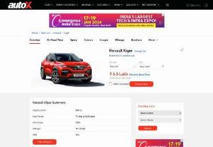 Renault Kiger Price in India - Renault Kiger Price in India - Renault Kiger Car price expected to be starts from Rs 5.84 Lakh. Check out Renault Kiger car variants on road price, base model ex-showroom price list at autoX.
