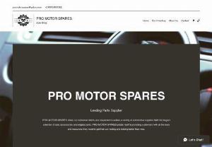 Pro Motor Spares - We offer spare parts and lubricants for various Toyota vehicles in brands such as TOYOTA, RBI, EEP, GUD, FROTISE, HSB and many more..