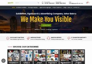 Best Exhibition Signboard Advertising Company Johor Bahru - GogoAds is a leading Exhibition, Signboard Advertising Company in Johor Bahru. Hire us for Signboard & Installation, Exhibition Booth Design, Digital Printing