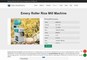 Emery Roller Rice Mill Machine - Emery roller rice mill machine is the ideal equipment for processing brown rice into white rice. Generally, this emery roller rice milling equipment is called as MNMS series.