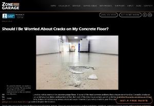 Should I Be Worried About Cracks on My Concrete Floor? - If you notice cracks in your garage floor, then contact an experienced garage floor crack repair service to inspect whether the cracks indicate any major problems.