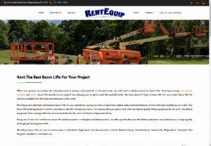 Boom Lifts Hagerstown MD - Articulating boom lifts and telescopic boom lifts are the two types of boom lifts in Hagerstown MD. Share your project requirements with our experts today at RentEquip and we will help you rent the most suitable and value-adding equipment at impressive rental cost.