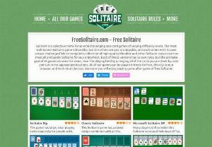 Free Solitaire - The Solitaire card game is very popular on the internet. Reason for us to line up the most fun online varieties of the Solitaire game on this website. All are free of charge and can be played online, whether on your laptop, tablet or smartphone.