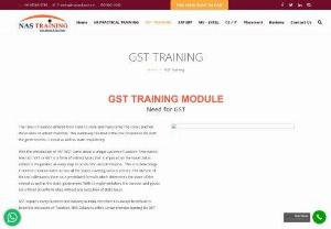 GST training institutes | GST training institutes in lucknow - NAS Training - NAS Training offers the best GST training in Lucknow. We provide training for both beginners and advanced levels. Our GST training will help you grow your business and sell the products in the GST regime.