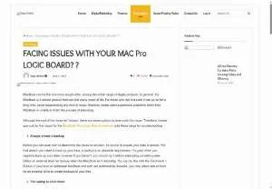 Screenshot of Troubleshooting Macbook Logic Board Issues