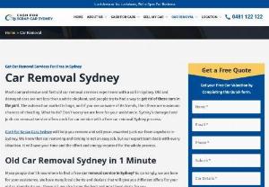 Car Removal Sydney - Car Removal Sydney with stunning offers and deals out there. We provide something different that will be hassle-free with just a quote. Experience the most reliable way of car selling with the topcar removal company.