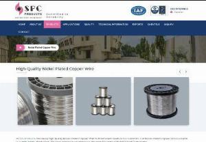 Best Nickel Plated Copper Wire Suppliers in India - SPC Products is a highly established and reputable nickel plated copper wire manufacturers and suppliers in India. Nickel plated copper wire pure electrolytic copper wire consistently electroplated with nickel. Nickel plated can be communicated as great high and low temperature strength, it is additionally utilized in link industry for auto and other gadgets applications.