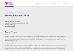 Microsoft Excel Course in Dubai, Abu Dhabi, UAE - The Microsoft Excel Basic course teaches the participant the basic concepts of spreadsheets and the ability to expertly use Microsoft Excel for keying in, manipulating and reporting data easily.
