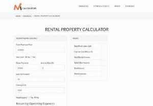 rental property calculator - A rental property calculator can help you determine how much you could be making in rental income. We offer calculators for estimating the cost of renting out your property and the tax deductions and reporting that may be possible.

Our rental income calculator will help you determine the potential rental income and expenses could be if you rent out your home or property on the open market. The calculator will also determine what the tax implications might be.