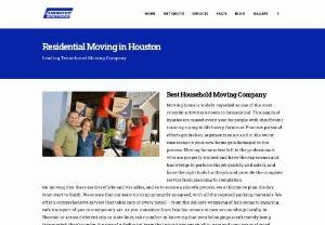 Residential Moving Company in Houston TX | For Your Safe Move - We provide the best residential moving services in Houston and surrounding areas. Our professional movers will help you with all your residential moving needs.