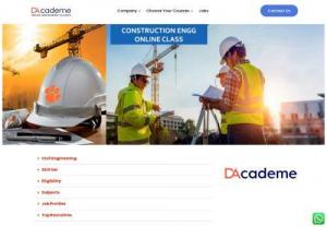 online civil engineering course in mumbai - DAcademe was founded in the year 1999 to promote technical education in Asia's rural and urban places ensuring quality education to bring our students to the top notch
