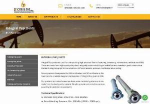 Integral Pup Joints | Pup Joint Suppliers | DIC Oil Tools - DIC stocks a huge selection of oilfield types of equipment including Pup Joints, Perforated Pup Joints, completion tools, cementing tools, and more.