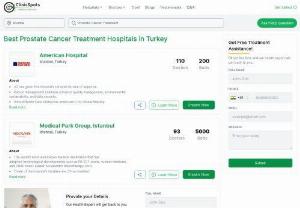 Top Prostate cancer hospitals in Turkey - Well researched list of best Prostate Cancer Treatment hospitals in Turkey, updated in 2022.