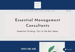 Essential Management Consultants - We are a full-stack, full-service management consulting agency. We provide Business Advisory, Management Consulting, & Enterprise Support services across various business functions like Corporate Finance, FP&A, Digital Marketing, Marketing Strategies, HR Resources, etc.