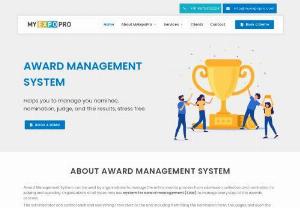 Award Management System - Myexpopro is a complete Award Management System Solution. The administrator can control from start to the end, including from filling the nomination form, the judges, and even the visitors.