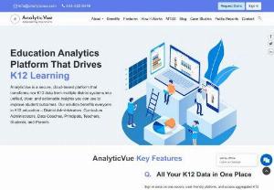 AnalyticVue - AnalyticVue is a platform-as-a-service that combines technology, educational data models with ongoing professional services from education experts to help you interpret and act on your data.