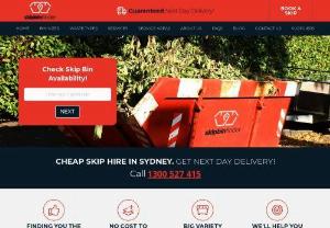 Skip Bin Finder Sydney - Skip Bin Finder Sydney is dedicated to serving you with a quality skip bin for mixed heavy waste or green garden based skips for home projects or business construction. Their skip bins are easy to place on a flat base and help manage the mess that needs removing. 

Skip Bin Finder Sydney can offer next day delivery and their skip hire range from 2cubic meter to a 15 cubic meter bin.

They offer quality support to book your bin and will answer all your related rubbish removal questions.