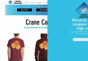 Crane Comfort - A clothing brand featuring origami cranes in the designs