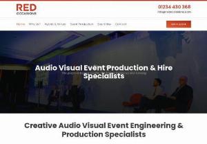 Redoccasions - Red occasions main focus is to provide quality services around uk, the main focus is to give technical event and conference AV production festival, music and outdoor events services