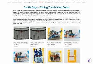 Zawraq Marine Technology & Equipment - We are among the best fishing tackle shop Dubai based options with much industry experience. Whether you are an occasional angler or an angling enthusiast, you can discover all sorts of fishing equipment here at Zawraq. We focus on offering an array of quality fishing equipment and accessories, including tackle bags. Our tackle bags are among the most affordable solutions for you to protect and transport your fishing gear from one water body to the other.