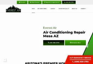 Everest Air LLC - Everest Air is your reliable air conditioning and heating company serving the Phoenix, Arizona area with excellent service and reasonable rates. We strive to exceed even the highest expectations for all our customers. Every single job is completed with the highest attention to detail and care. At our company, treating the customer like family is preached and expected. As a full service HVAC company, we are happy to help make your home a comfortable environment all year long. Call (480) 828-2705