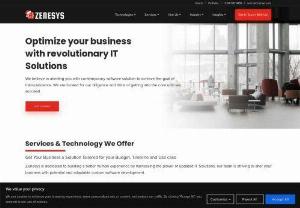 Zenesys Technosys Pvt. Ltd. - Zenesys is one of the leading IT services companies in USA and India. Our key services are Content management solutions (CMS), Mobile app development, RPA Development, UI/UX, and cloud development services. We are focused on being on the front line of Technological updates in the business which further reinforces our purpose and mastery for offering the most resplendent assistance of all time. To know more visit at www.zenesys.com