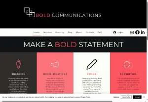 Screenshot of Public Relations Agency