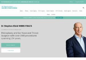 Dr Stephen Kleid - Dr Stephen Kleid is an experienced Ear, Nose and Throat ENT Surgeon (Otolaryngologist) based in Melbourne with a passion for Septo-rhinoplasty, Septoplasty and a strong interest in Rhinoplasty Revision.