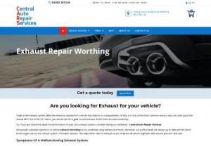 Exhaust Worthing | Central Auto Repair - Are you looking for the best quality Exhaust Worthing, Exhaust Repair Worthing? Visit Our Workshop Central Auto Repair Services. We provide a full inspection of vehicle exhaust Worthing at our workshop.