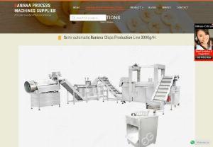 Semi-automatic Banana Chips Production Line 300Kg/H - This production line can realize automated production and is easy to control. It is an ideal production line for processing banana chips
