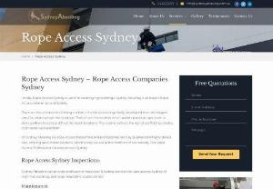 Rope Access Sydney - Rope Access cleaning services team of qualified experienced technicians Free quote from Sydney's local rope access cleaners.
