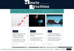 Minute Triathlon - Triathlon training plan: set your own pace!
To prepare well for your triathlon season, find advice on how to create your own triathlon training
