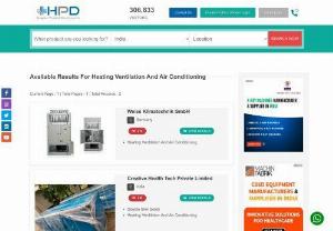 Heating Ventilation & Air Conditioning system suppliers, dealers - Here you can find broad list of Heating Ventilation & Air Conditioning system manufacturers, dealers and suppliers from India, as well as all Healthcare related products and services on Hospital Product Directory.