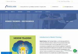 Mendix Training - IDESTRAININGS - Mendix Training helps to develop the applications in low code software platform. We provide best Mendix rapid developer course from our real-time experts.