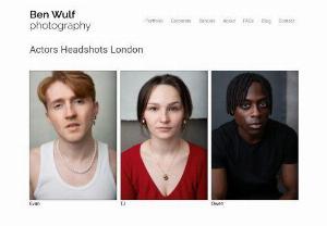Ben Wulf Photography - London headshot and portrait photographer based in Greenwich in South East London. Professional headshots for actors.