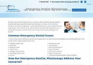 Emergency Dental Clinic - No matter, your dental emergency is due to a sudden accident or excessive gum pain, getting it looked at right away can prevent the risk of tooth extraction or infection. At Afflux Dentistry, emergency dentist Mississauga, Ontario understands that dental issues can arise at any time and require urgent care and assistance. Our dentist will examine and provide the right care you are seeking. Our main goal is to relieve the pain and treat your tooth condition with urgent care protocol.