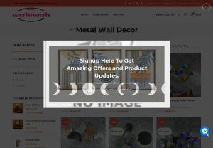 Buy Best Decorative Metal Wall Decor Online at Best Prices In India - Buy Metal Wall Home Decor online in India at low prices. Shop from a wide range of Metal wall hanging and metal wall decor creative at Wishiwish.