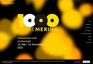 1000 Jahre Mering - 1000 years of Mering - eventful history between Augsburg and Munich - 1021 to 2021! An anniversary that needs to be celebrated!