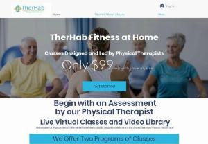 TherHab Fitness at Home - Specialized virtual fitness classes for older adults led by a physical therapists. Get the support you need to stay active and fit as you age with our virtual fitness classes that are led by physical therapist