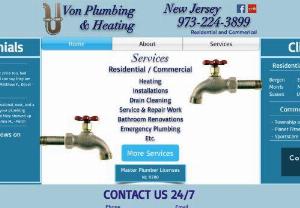 Von Plumbing & Heating - Von Plumbing and Heating focuses on High quality, fast, and affordable work that anyone can rely on! We specialize in regular plumbing services, heating services, repair and installation, servicing, clogged drains and renovations!