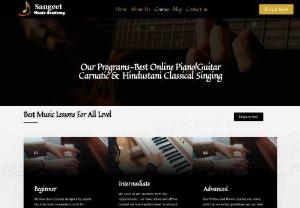 Best Online Music Classes | Best Piano| Guitar Courses - Best Online classes for piano, guitar carnatic singing and hindustani classical singing lessons with structured curriculum delivered by experienced faculties.