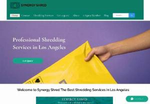 Paper Shredding Services in Los Angeles - Synergy Shred - Synergy Shred: We're happy to help. We offer top-quality paper shredding services in Los Angeles at competitive prices. Contact us today. We shred paper, so you don't have to. We offer fast, efficient service at competitive rates. Contact us today for more information about our Shredding Services in Los Angeles.