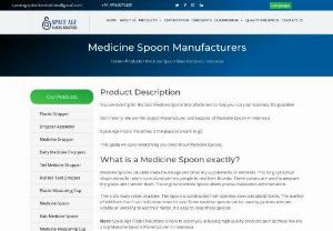 Medicine Spoon Manufacturers - Space Age Industries is the best Medicine Spoon Manufacturers in Indonesia. The Medicine Spoon is constructed of stainless steel and is used in the medical field. It is made of a single part that will last a long time and can be used with any liquid. The spoon is made to hold liquids and keep them from going everywhere. The spoon has a hole in the handle so that it can be hung on a wall or rack. It is the solution. Since the Middle Ages, people have used spoons in the kitchen.