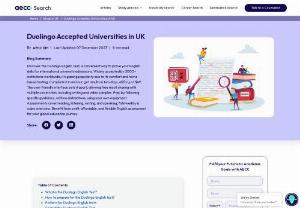 Duolingo Accepted Universities in UK - Duolingo English Test has many benefits. First, you can take it at your convenience. It is less expensive, much more flexible, and the results are much faster. You can even study the in-demand data science courses with Duolingo English Test.