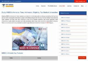 Study MBBS in Armenia 2022 Fees/Cost, Admission for Indian Students - Apart from being the largest country in the world in terms of terrain, Armenia is also a popular choice for international students to study MBBS. With approximately 57 medical universities, MBBS in Armenia International students wants to do an MBBS in Armenia because the Ministry of Health and Education has worked to have a higher grant fee. This is very low compared to other Western countries. The lost cost combined with the very high-quality education makes MBBS in Armenia the best choice