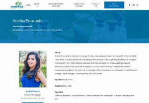 Homeopathic Doctor - I am Dr Kavita Paurush,  if you are looking for a professional homeopath in London to provide help with acute conditions then get in touch with me today.