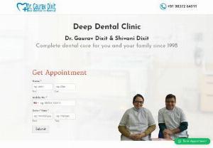 deep dental clinic - Patients at Deep Dental Clinic can choose from a variety of dental services. Gaurav Dixit is one of the best dentists in Meerut. The services we offer in Meerut include Braces Treatment, Fixed Teeth, Orthodontic Treatment, and Teeth Implantation. Specialist and internationally trained dentist Dr. Gaurav Dixit practices in Meerut. The clinic offers the best dental surgeons in Meerut root canal treatment of high quality.