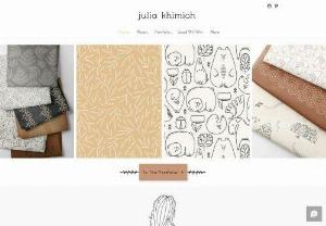 Julia Khimich Design - Hi, I'm Julia Khimich. I am an international freelance artist, pattern designer & illustrator. Welcome to my world of surface design!